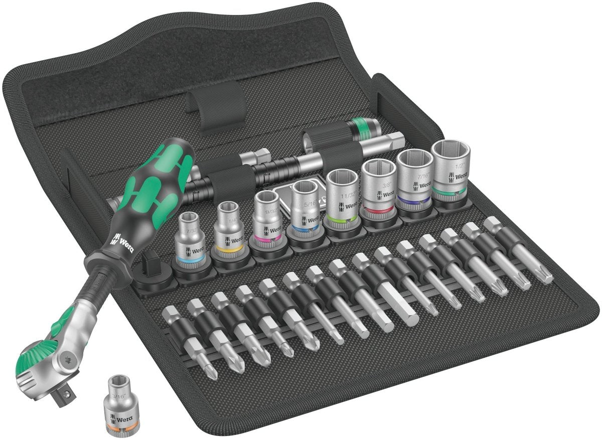 Wera 8100 SA 9 Zyklop Speed Ratchet Set 1/4