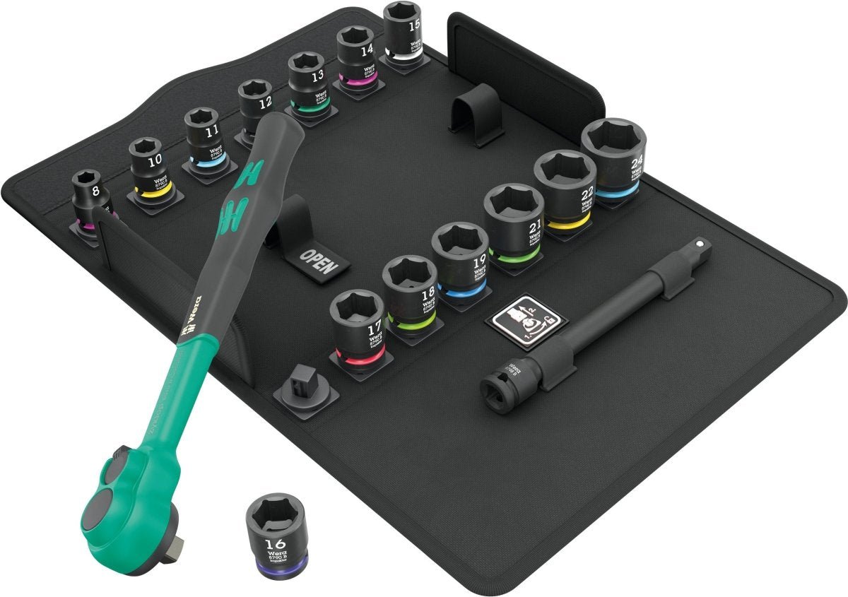 Wera 8100 SB 12 Zyklop Comfort Ratchet Set 3/8