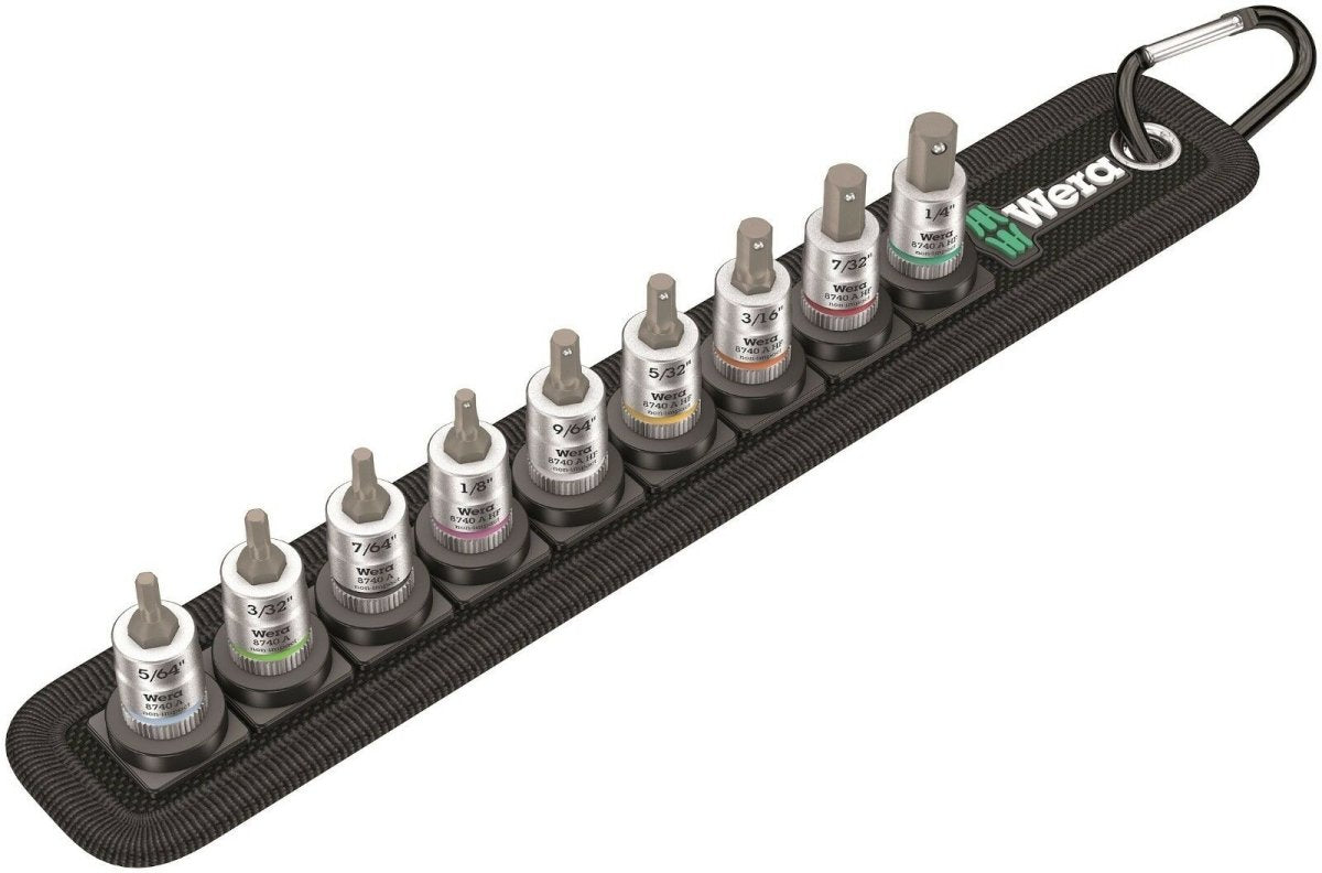 Wera 8740 Belt A Zyklop Hex-In-Plus Socket Set 1/4