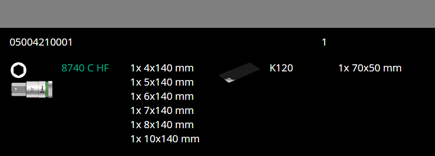 Wera 8740 C HexPlus HF 2 Zyklop Socket Set 1/2