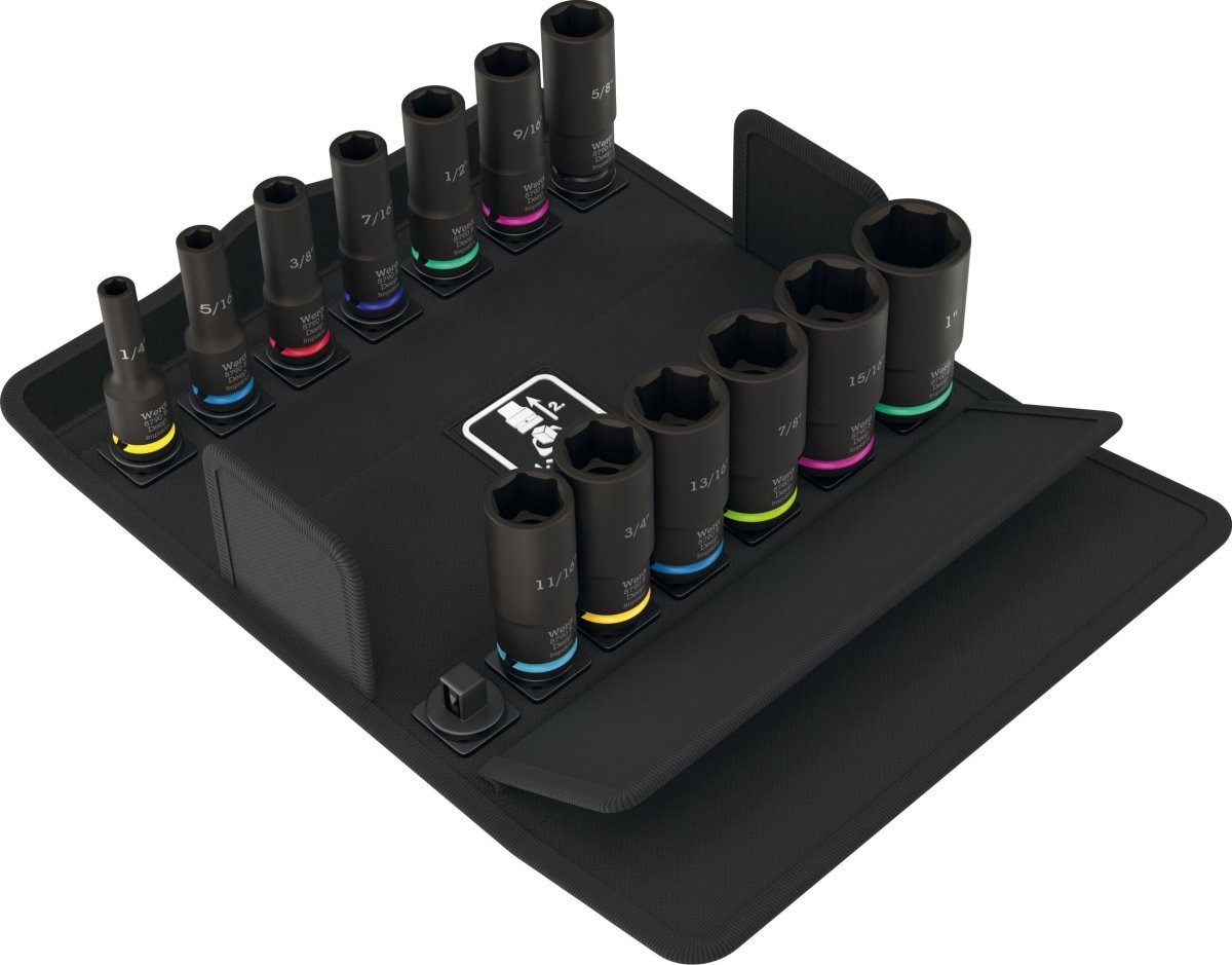 Wera 8790 B Impaktor Deep Imperial Set 1 Socket Set 3/8