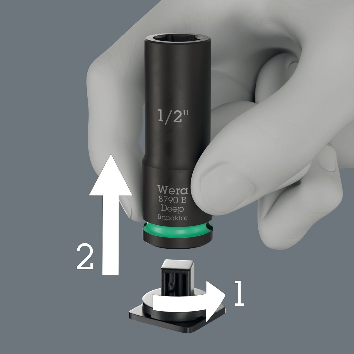 Wera 8790 B Impaktor Deep Imperial Set 1 Socket Set 3/8