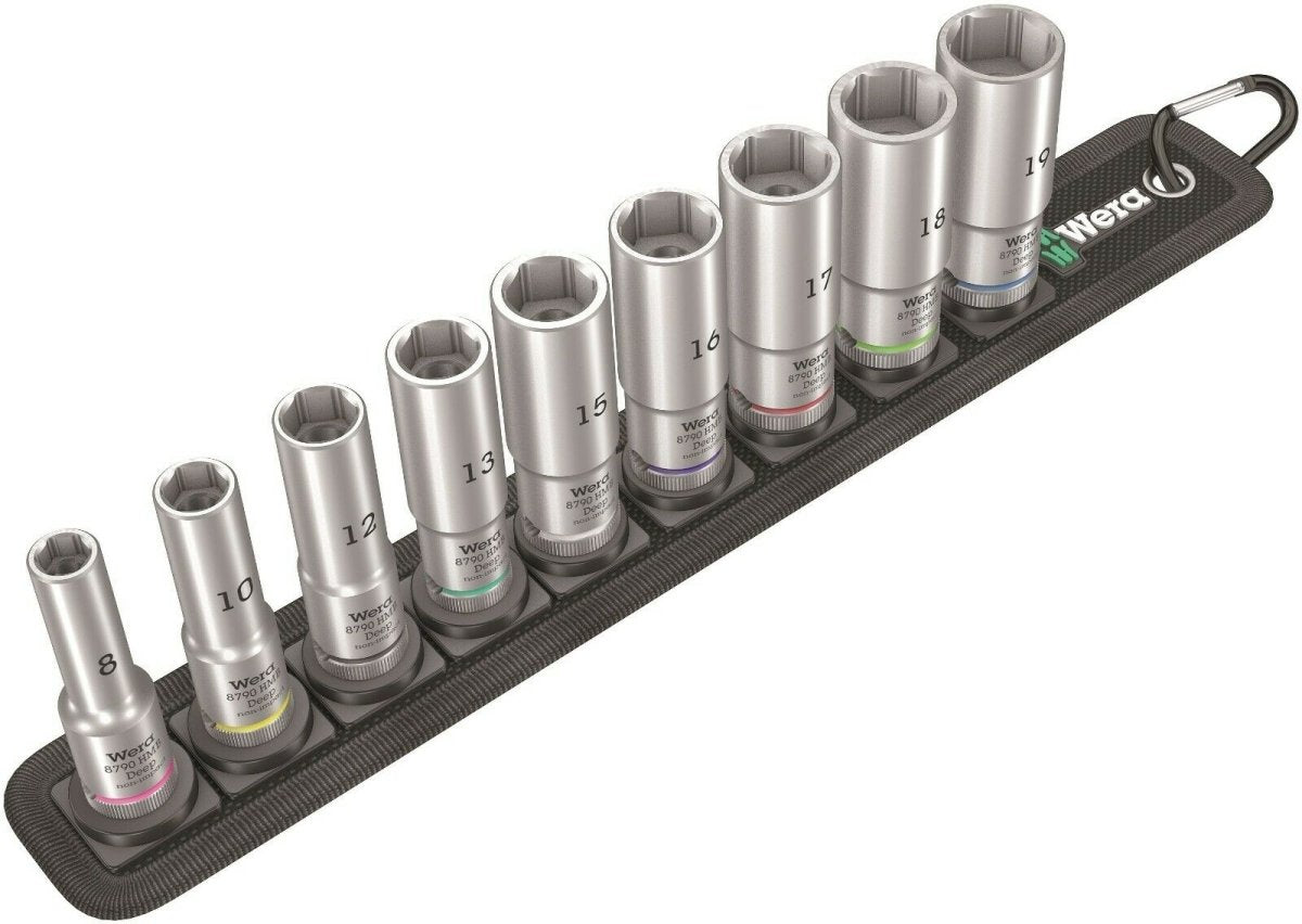 Wera 8790 HMB Belt B Deep 1 Socket Set 3/8