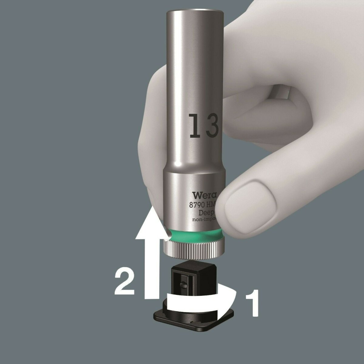 Wera 8790 HMB Belt B Deep 1 Socket Set 3/8