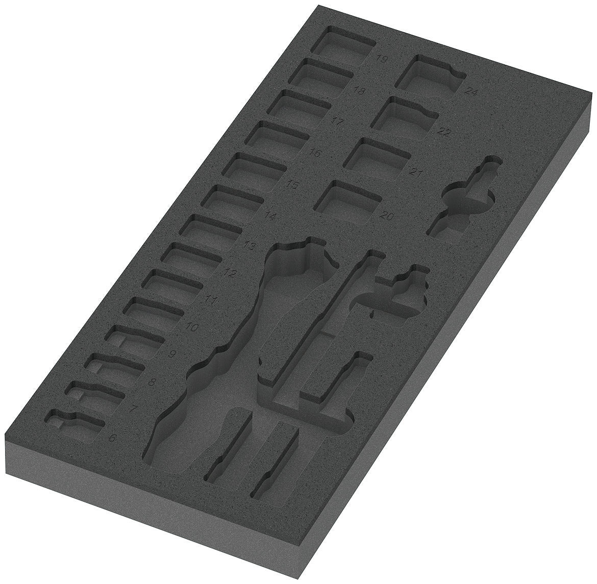 Wera 9821 Foam Insert 8000 B Zyklop 3/8