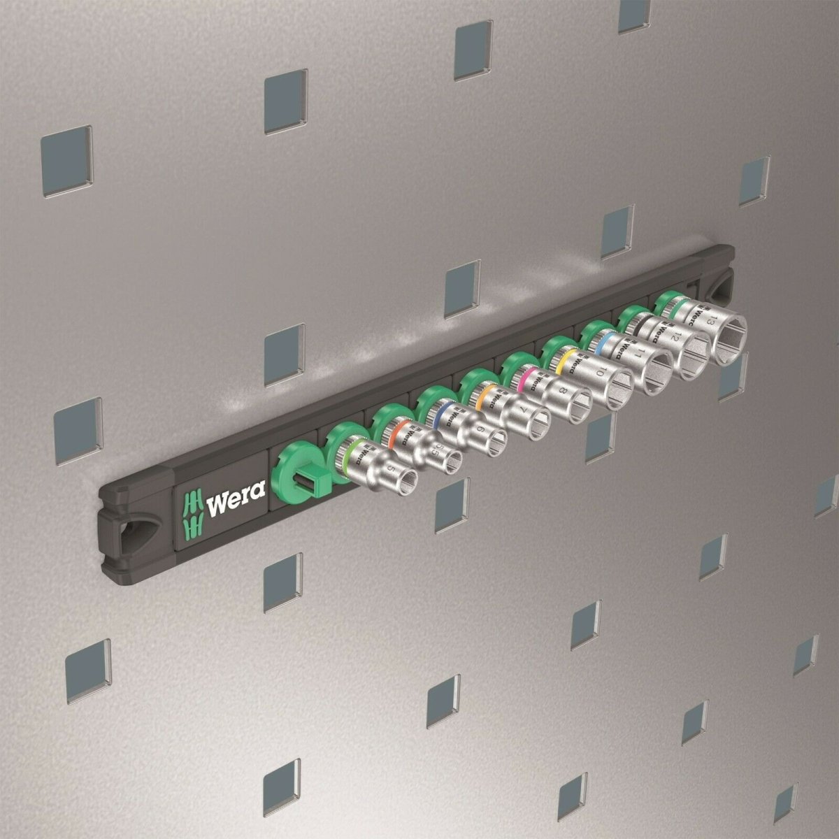 Wera A 4 Zyklop Magnetic Socket Rail Set 1/4