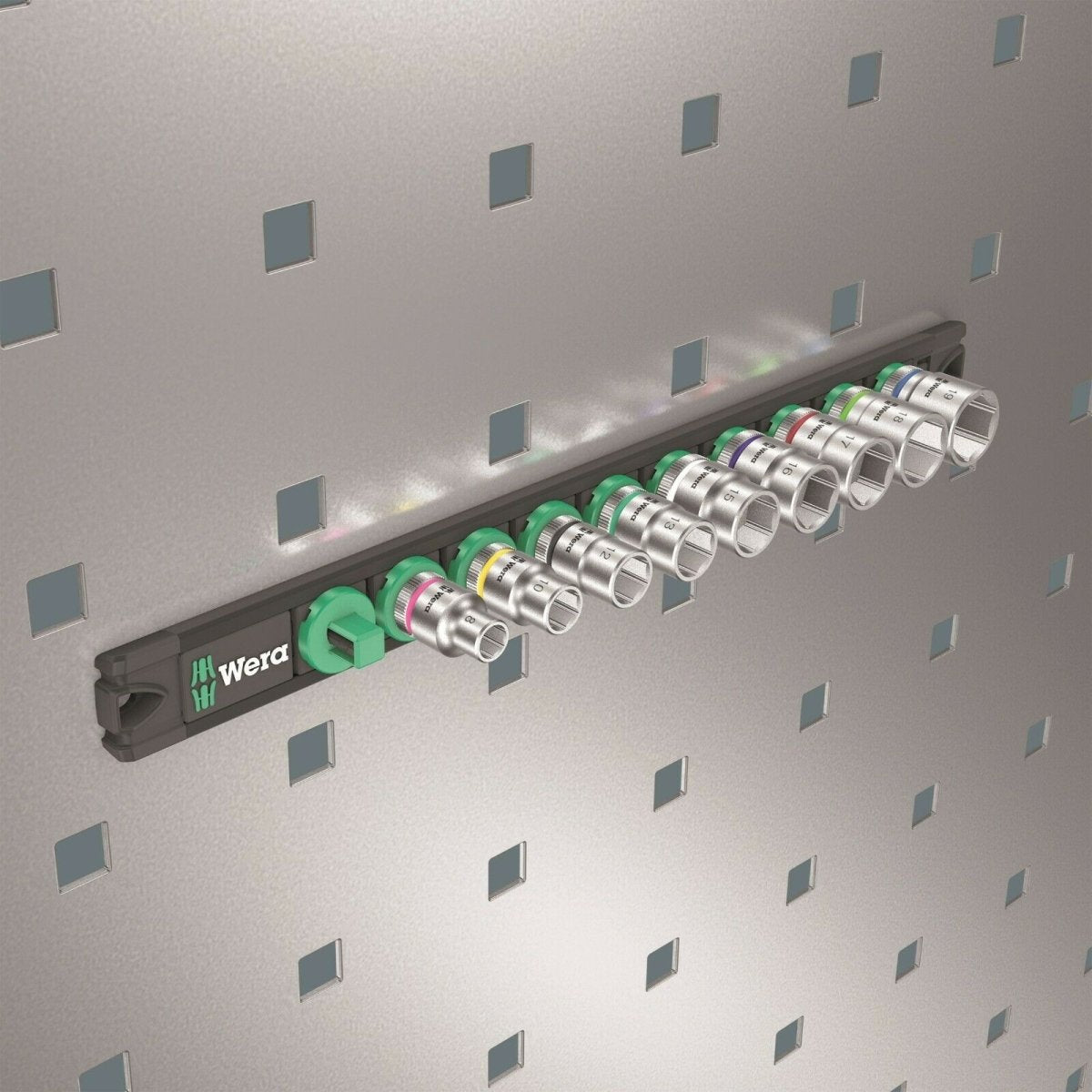 Wera B 4 Zyklop Magnetic Rail Socket Set 3/8