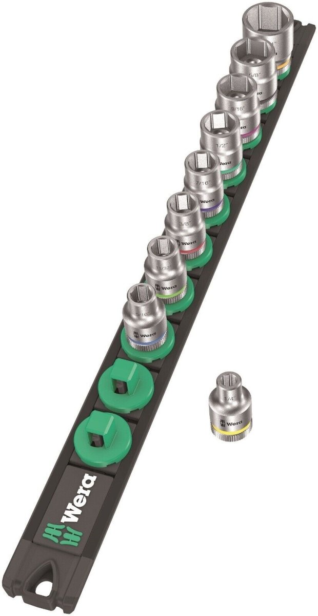 Wera B Zyklop Magnetic Rail Socket Set 3/8