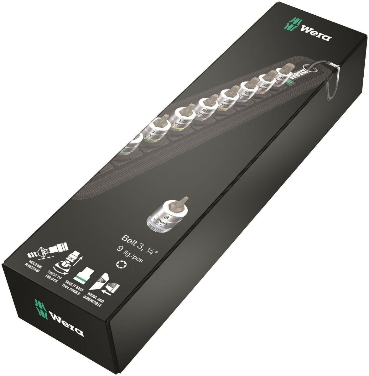 Wera Belt A 3 TORX® HF Zyklop Socket Set With Holding Function 1/4