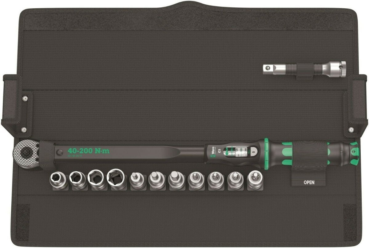 Wera C3 Click-Torque Wrench Set 40 - 200 Nm 1/2