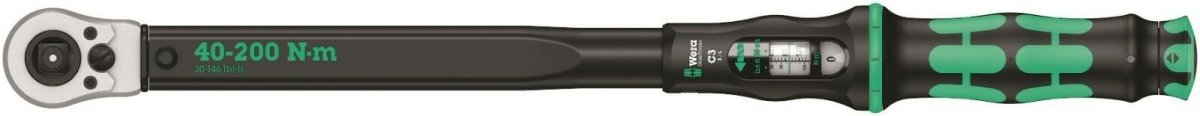 Wera Click-Torque C 3 R/L Torque Wrench 40 - 100 Nm 1/2