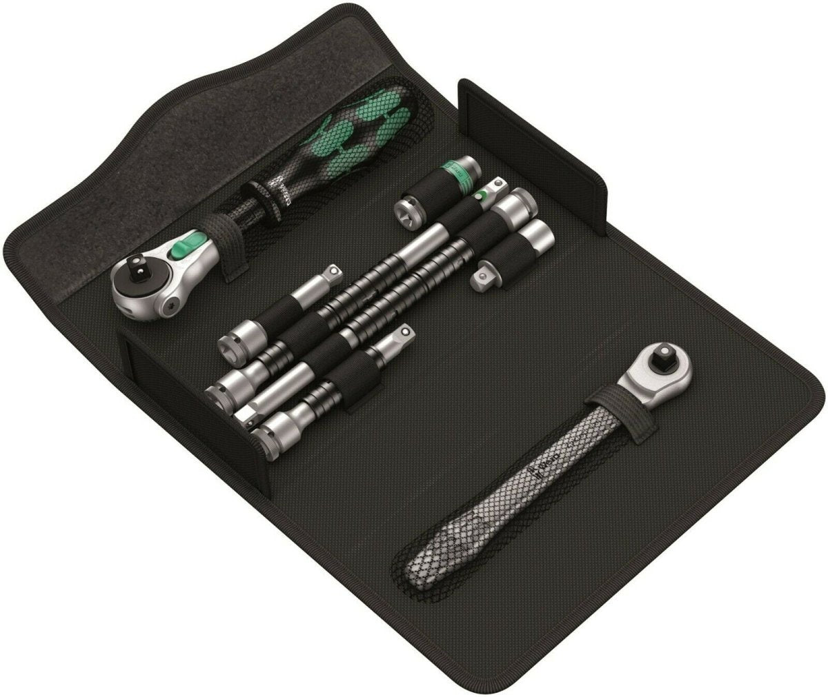 Wera Kraftform Kompakt Zyklop MS1 Metal Speed Socket Wrench Set 1/4