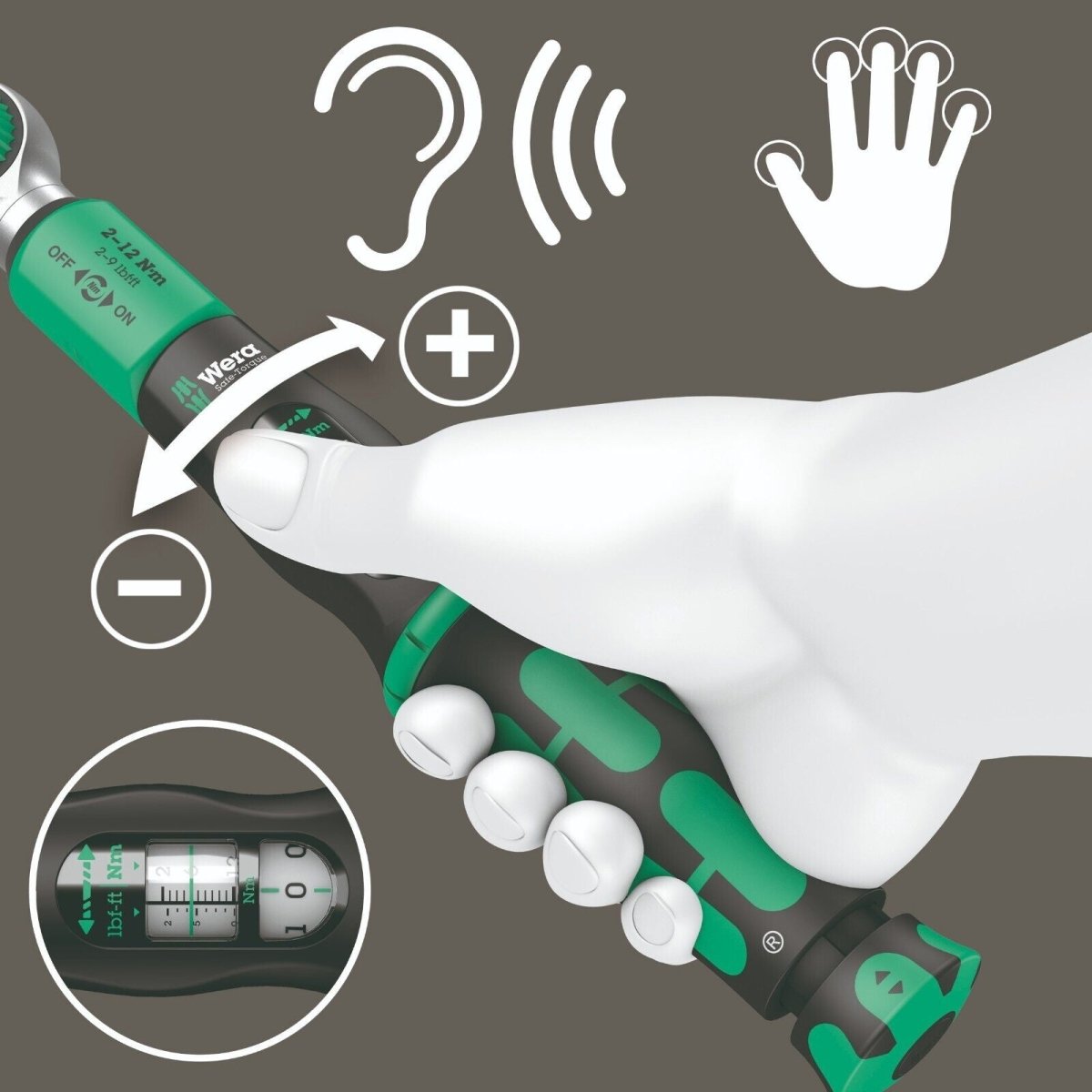 Wera Safe Torque A 1 Torque Wrench 2-12 Nm 1/4