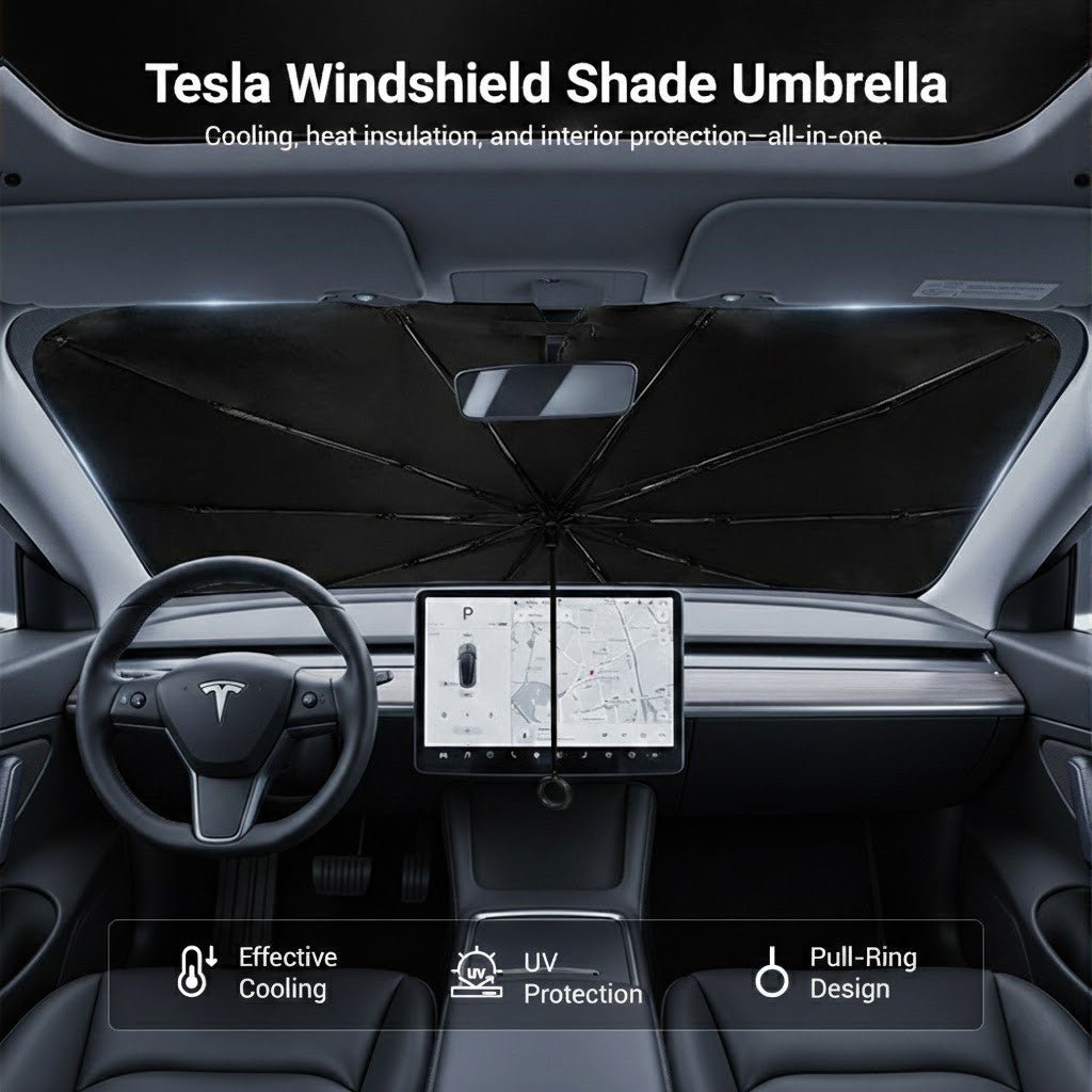 Windshield Sun Shade Umbrella for Tesla Model 3/Y/S/X