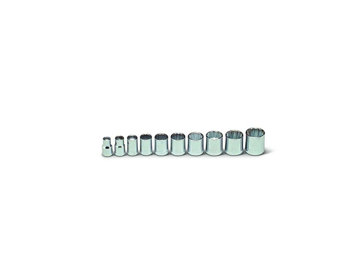 Wright Tool 12 Point Socket Set 10 Piece 3/8