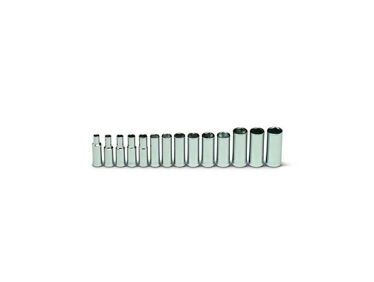Wright Tool 6 Point Deep Socket Set 14 Piece 3/8