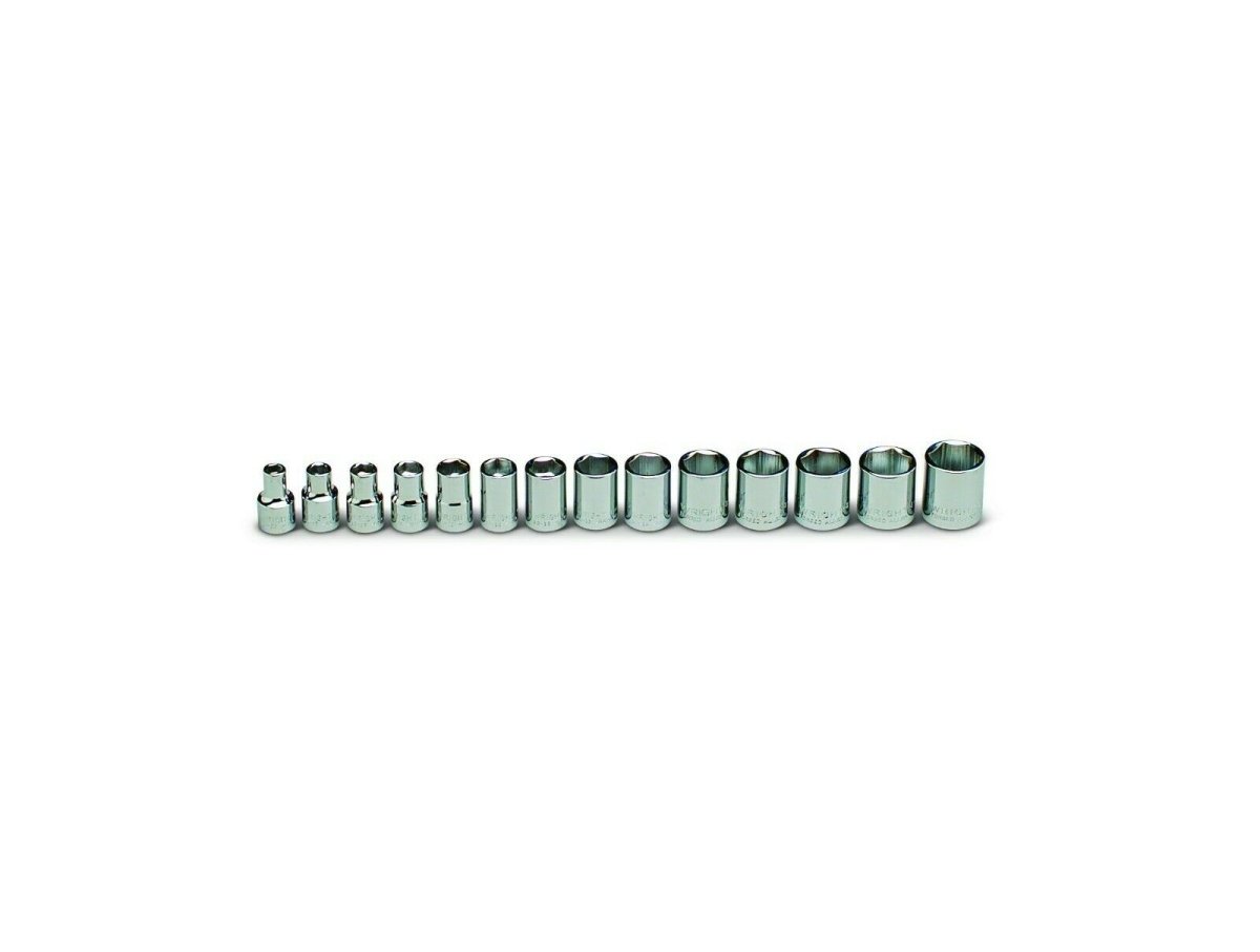 Wright Tool 6 Point Socket Set 14 Piece 3/8