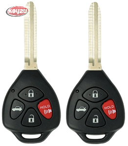 KEY2U - 2 New Keyless Entry - Remote Key Fob Replacement - Fits for 2007 2008 2009 2010 Car Toyota Camry Corolla Key Fob with FCCID: HYQ12BBY- 4 Button 4D67 Chip.