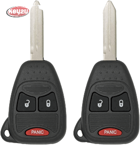 KEY2U - Keyless Entry Remote Control Car Key Fob Replacement for OHT692427AA KOBDT04A (Pack of 2) Key