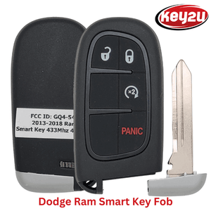 KEY2U - 2013-2018 Dodge Ram Smart Key Fob 4Button With Remote Start - GQ4-54T