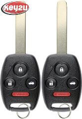 KEY2U 2003-2007 Honda Accord Keyless Entry Remote Head Key Fob Replacement FCC ID: OUCG8D-380H-A  2pcs.
