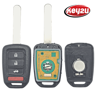 KEY2U, 2016-2017 Honda Accord, Civic, CR-V Remote Head Key Fob MLBHLIK6-1TA